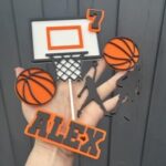 Laser Cut Basketball Cake Topper Basketball Party Decor