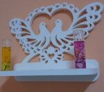 Decorative Bird Heart Shelf DXF File