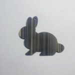Laser Cut Rabbit Wood Cutout Unfinished Wooden Easter Bunny Shape Free Vector