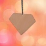 Laser Cut Diamond Wood Ornament Diamond Cutout Shape Free Vector