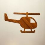 Laser Cut Unfinished Wood Helicopter Cutout For Crafts Free Vector