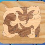 Laser Cut Bird Puzzle Game Free Vector