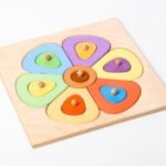 Laser Cut Montessori Early Educational Toy Color Learning Baby Kids Shape Sorting Toy Free Vector
