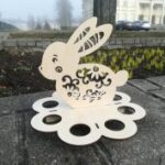 Laser Cut Easter Bunny Egg Stand Free Vector