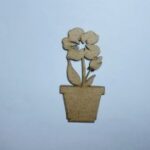 Laser Cut Flower Wood Cutout Unfinished Wood Craft Blank Free Vector