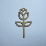 Laser Cut Unfinished Flower Wood Cutout Free Vector