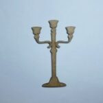 Laser Cut Wood Candelabra Cutout Shape Free Vector