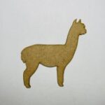 Laser Cut Wood Alpaca Craft Shape Cutout Free Vector