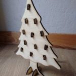Laser Cut Wooden Christmas Tree Advent Calendar 5mm DXF File