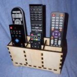 Laser Cut Remote Holder 5mm Plywood SVG File