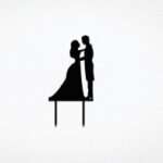 Laser Cut Bride And Groom Cake Topper Free Vector