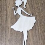Laser Cut Princess Cake Topper Free Vector