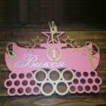 Laser Cut Gymnastics Medal Holder Medal Display Hanger Free Vector
