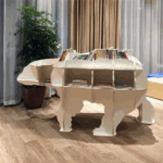 Laser Cut Polar Bear Bookshelf DXF File