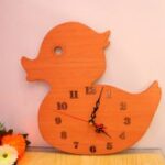 Laser Cut Duck Wall Clock Kids Room Decor Free Vector