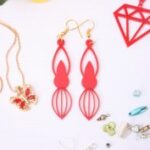 Laser Cut Acrylic Dangle Earrings Free Vector