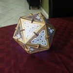 Laser Cut Icosahedron Lamp 3mm Free Vector