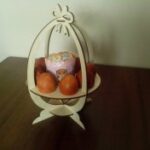 Laser Cut Wood Easter Egg Holder Free Vector