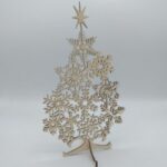 Laser Cut Snowflake Christmas Tree DXF File