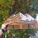 Laser Cut Ski Medal Display Hanger Template Free Vector