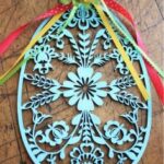 Laser Cut Wooden Decorative Easter Egg DXF File