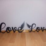 Laser Cut Love Wings Wall Decor DXF File