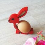 Laser Cut Bunny Easter Egg Holder DXF File