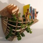 Laser Cut Wall Pocket Shelf Free Vector