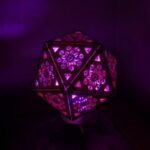 Laser Cut Icosahedron Decor Lamp SVG File