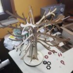 Laser Cut Tree Jewelry Stand DXF File