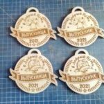 Laser Cut Child Kindergarten Medals Free Vector