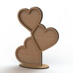 Laser Cut Wooden Heart Photo Frames Free Vector