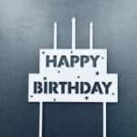 Laser Cut Creative Birthday Cake Topper Candle Party Decor Free Vector