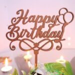 Laser Cut Birthday Cake Topper Free Vector