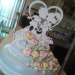 Laser Cut Couple Cake Topper Free Vector