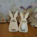 Laser Cut Wooden Easter Bunny Template 3mm Free Vector