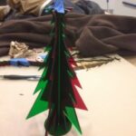 Laser Cut Acrylic Tabletop Christmas Tree DXF File