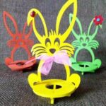 Laser Cut Wooden Easter Bunny Rabbit Free Vector
