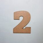 Laser Cut Wood Number 2 Cutout Number Two Shape Free Vector
