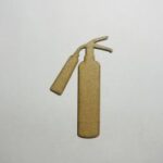 Laser Cut Fire Extinguisher Shape Unfinished Wood Cutout Free Vector