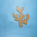 Laser Cut Coral Wood Cutout Shape Free Vector