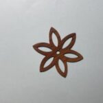 Laser Cut Unfinished Wooden Flower Cutout For Craft Free Vector