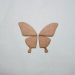 Laser Cut Butterfly Wings Shape Wood Craft Cutout Free Vector