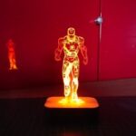 Laser Cut Iron Man Acrylic 3D LED Night Lamp SVG File