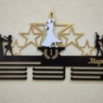Laser Cut Dance Medal Holder Free Vector