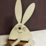 Laser Cut Cute Bunny Phone Stand Free Vector