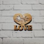 Laser Cut Love Heart Holding Hands Free Vector