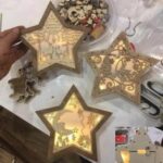 Christmas Decoration Nightlight Star Laser Cut Template Free Vector