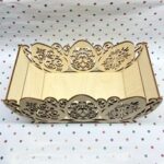 Laser Cut Decorative Easter Egg Basket Free Vector