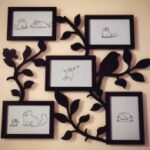 Family Tree With Photo Frames For Laser Cutting Free Vector